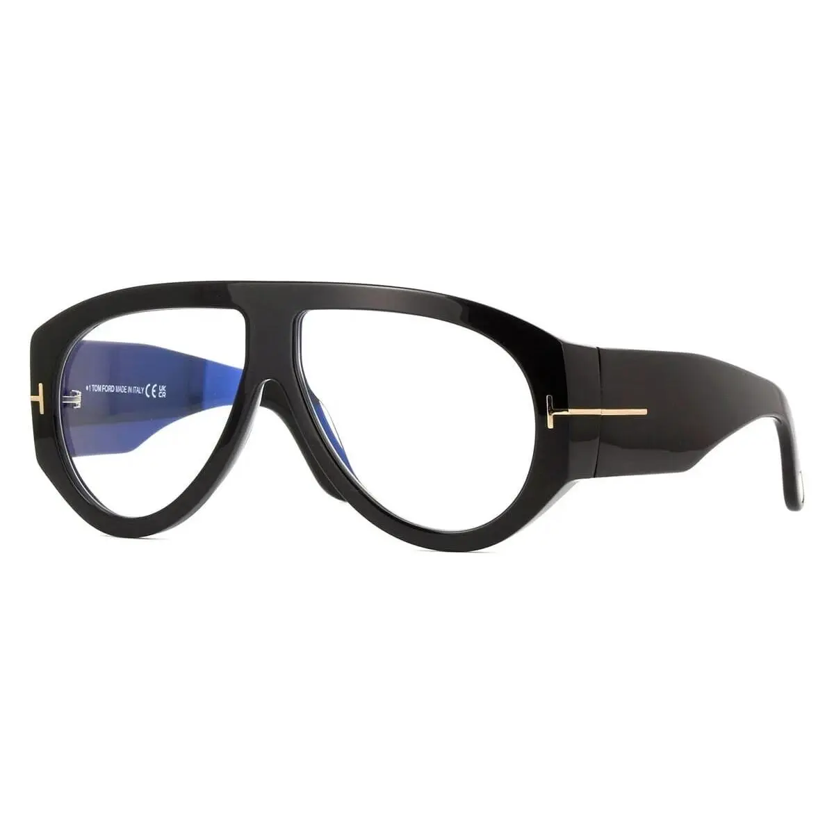 Eyeglasses FT5958-B 001 Black Blue Block Lenses Eyewear 60-12-140 by Tom Ford