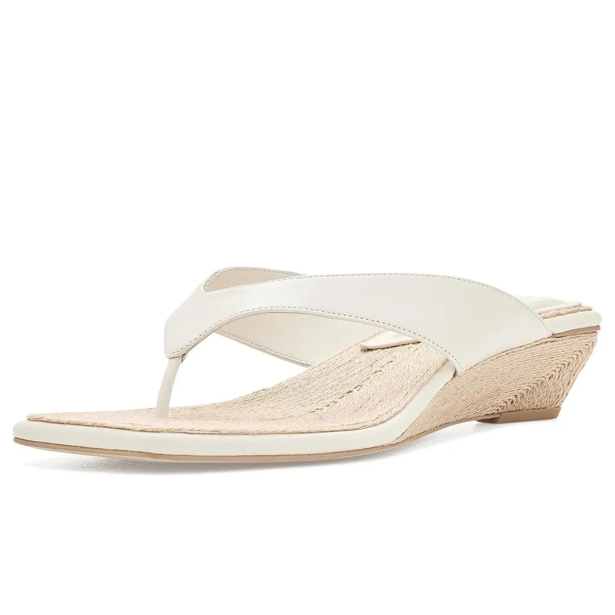 Women`s Heels Rag Bone Jo Thong Wedges Antique White by Rag & Bone