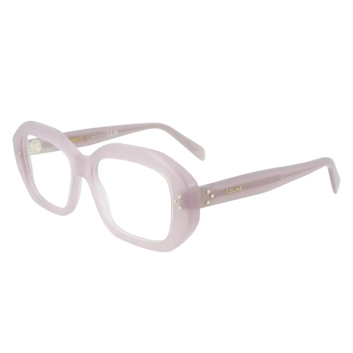 CL50156I 045 Women`s Designer Eyeglasses Gloss Brown Acetate Frames by Celine