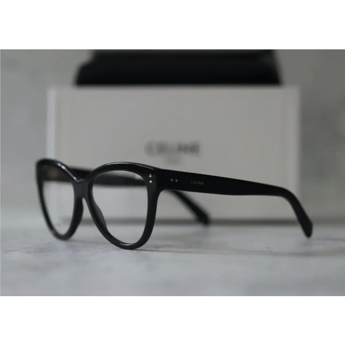 Black Women`s Cat Eye Glasses by Celine