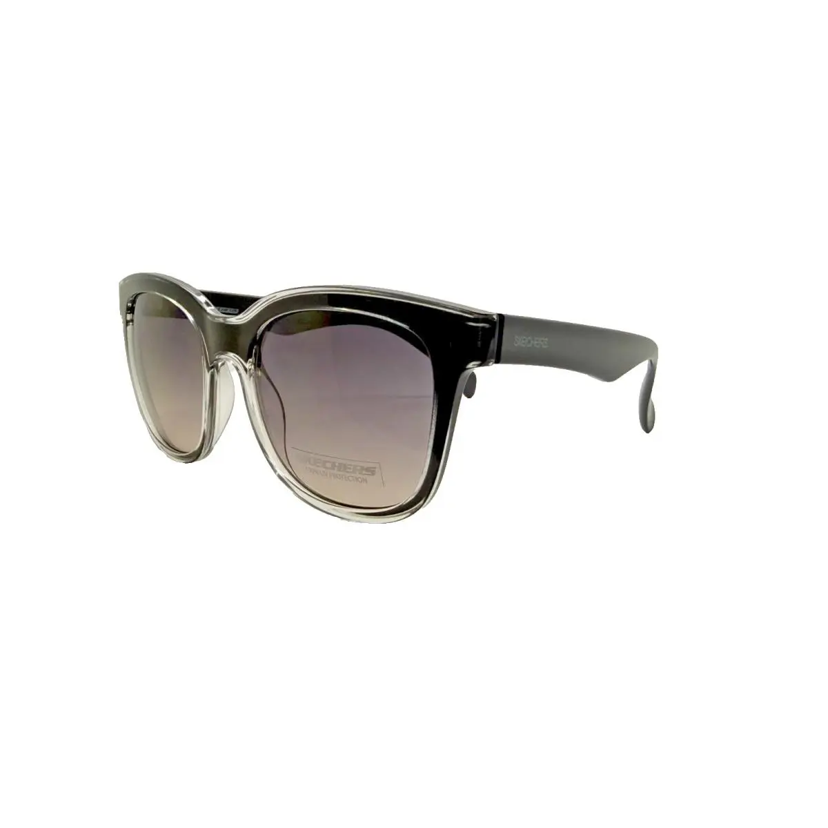 Skechers SE6024/S 01B Shiny Black/gradient Smoke Lens Sunglasses 54-19-145mm