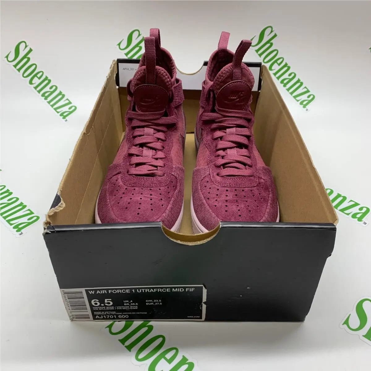 Nike shoes - Nike Air Force 1 Ultraforce Mid FIF - AJ1701 600 - Pink (UPC: 820652159143) 7
