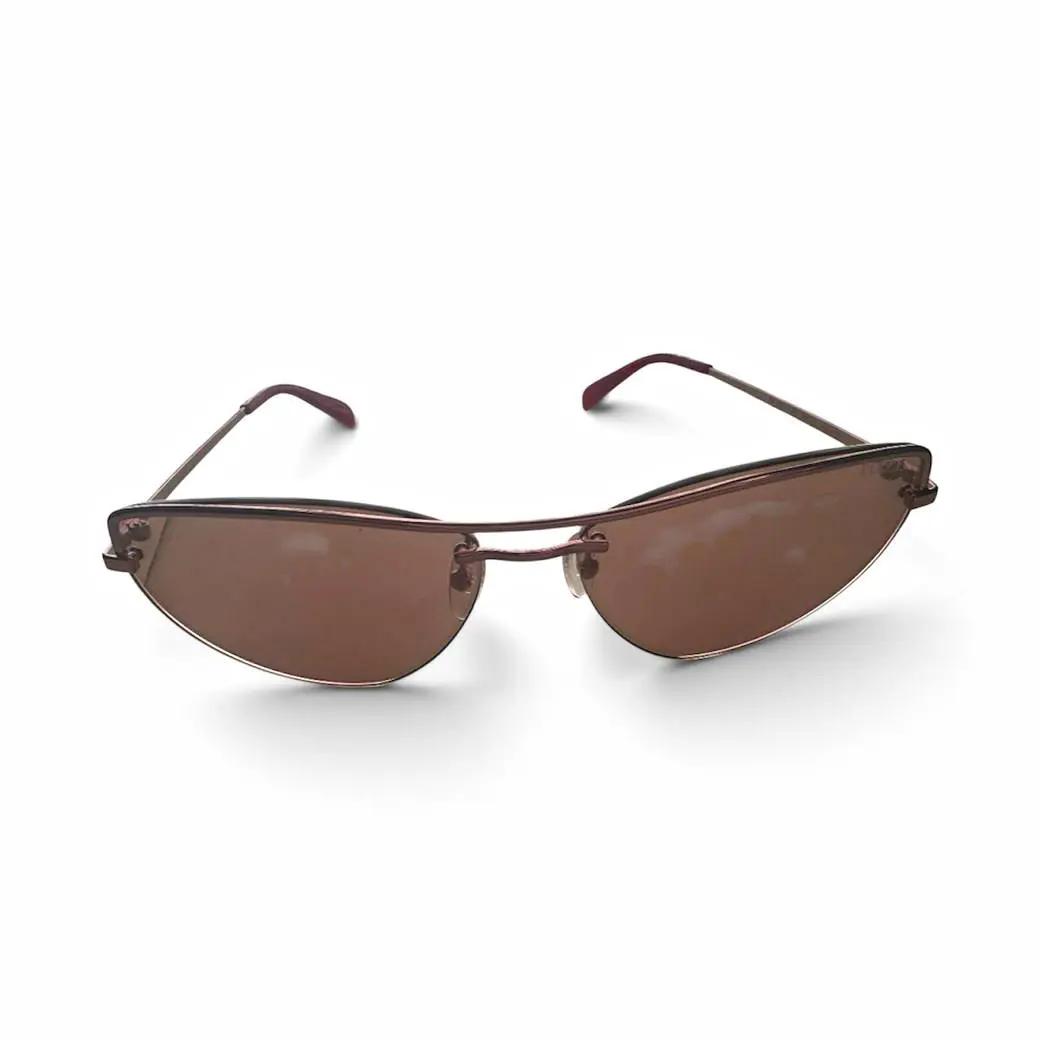 Emelio Pucci Rose Gold Cat Eyed Sunglasses by Emilio Pucci