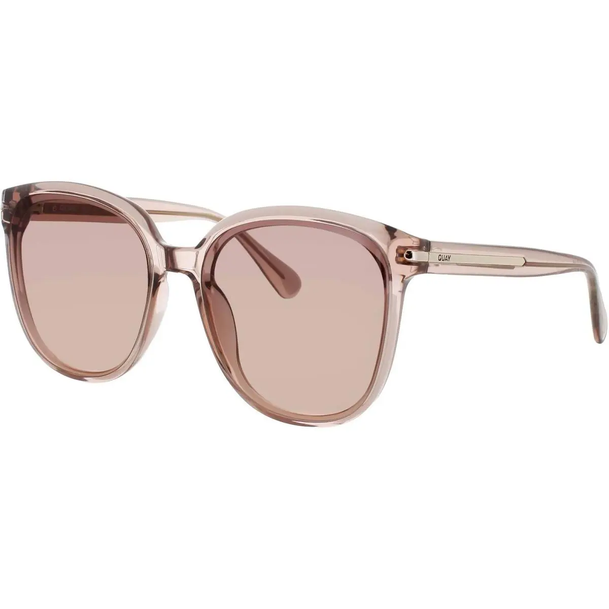 Quay Women`s Sunglasses Doe Acetate Full Rim Oversized Rent Free Doe/brnfwn by QUAY