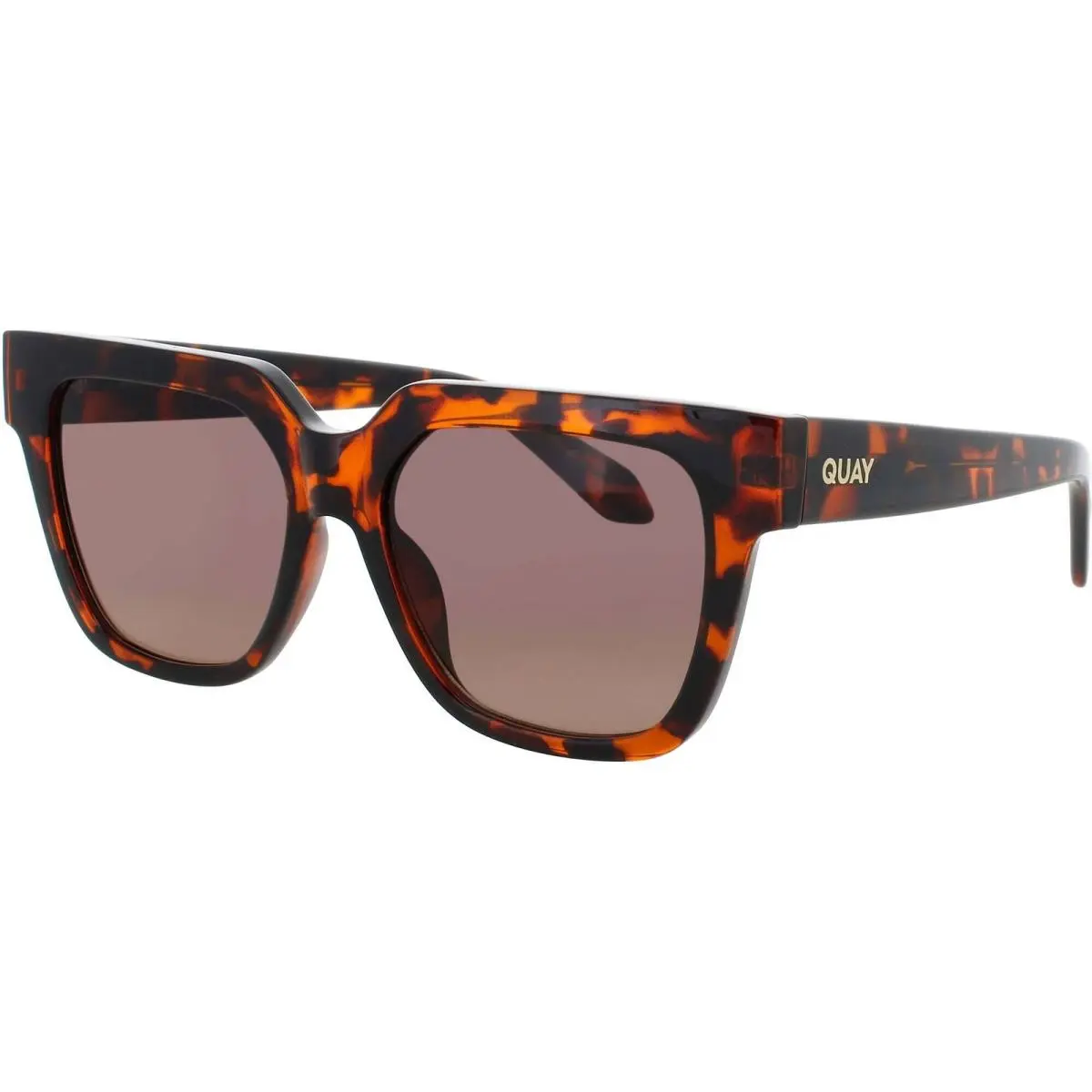 Quay Women`s Sunglasses Tortoise Acetate Full Rim Oversized Frame Psa Trt/brn
