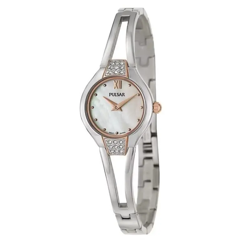 Crystal Collection Women`s Mother of Pearl Dial Quartz Watch PTA502 by Pulsar