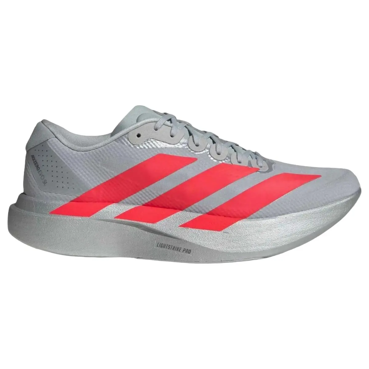 Adidas shoes - Adizero Evo Sl Woven - Adizero Evo Woven - KH9494 - Silver/Red/Iron 8