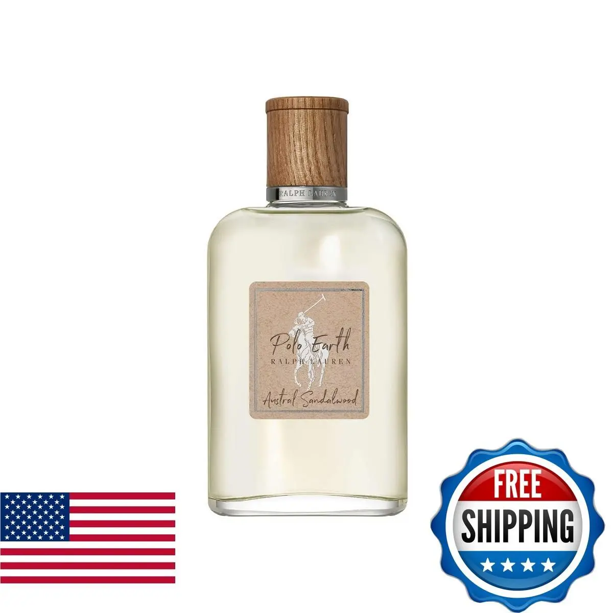 Ralph Lauren Polo Earth Sandalwood Eau De Parfum Woody Scent- 3.4 Fl Oz