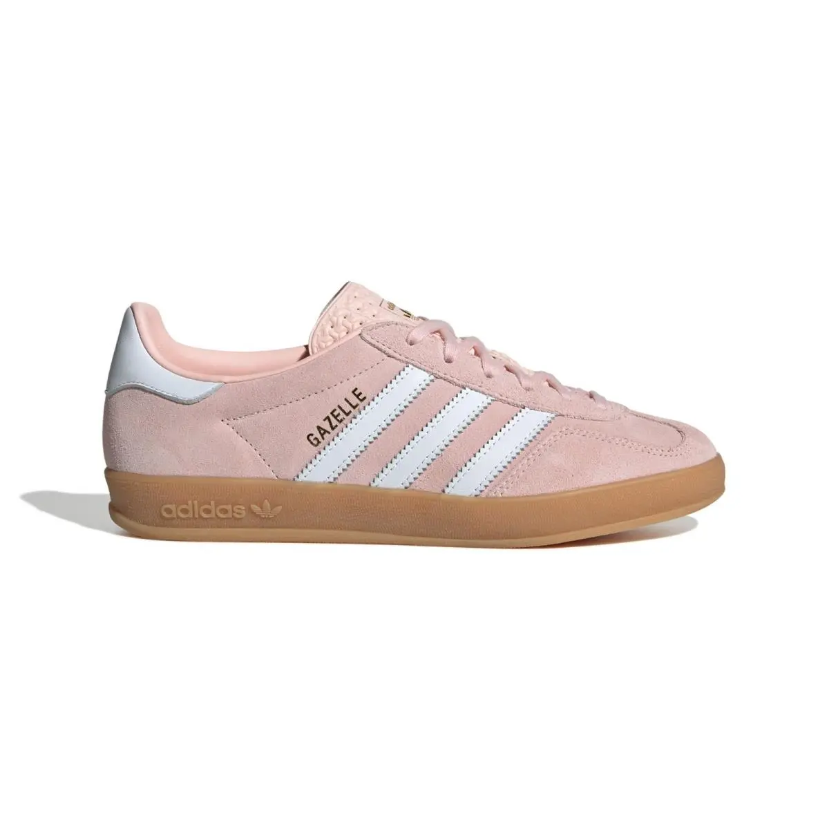Adidas Women`s Gazelle Indoor Low Top Sneakers IH5484 Sandy Pink/ White/ Gum