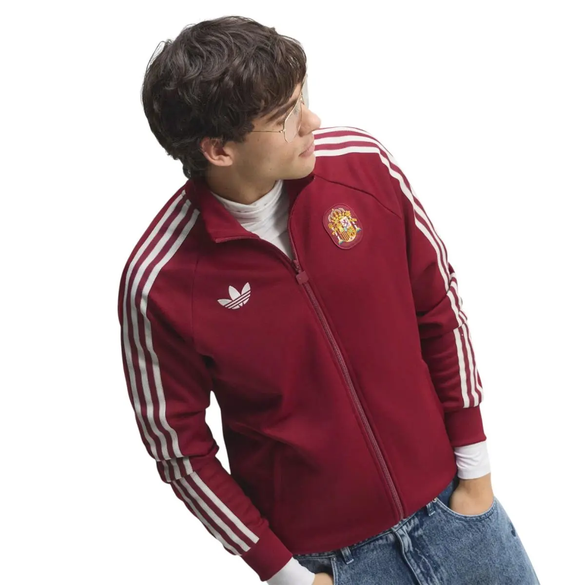 Adidas clothing - Spain Track Suit - Spain Track Suit - Burgundy 1