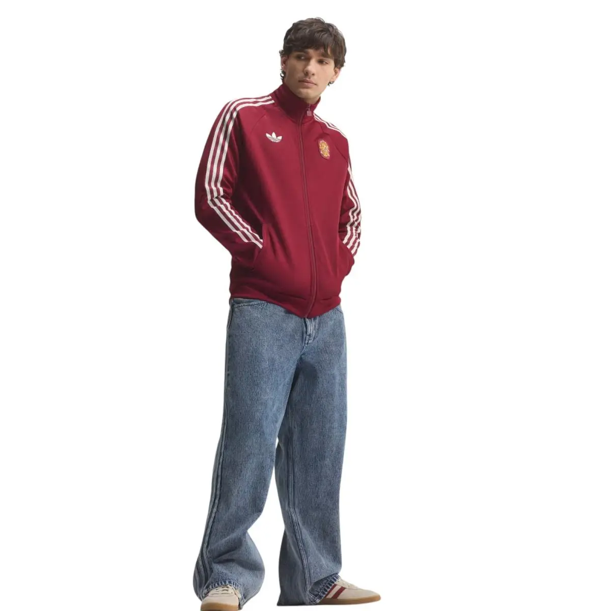 Adidas clothing - Spain Track Suit - Spain Track Suit - Burgundy 19