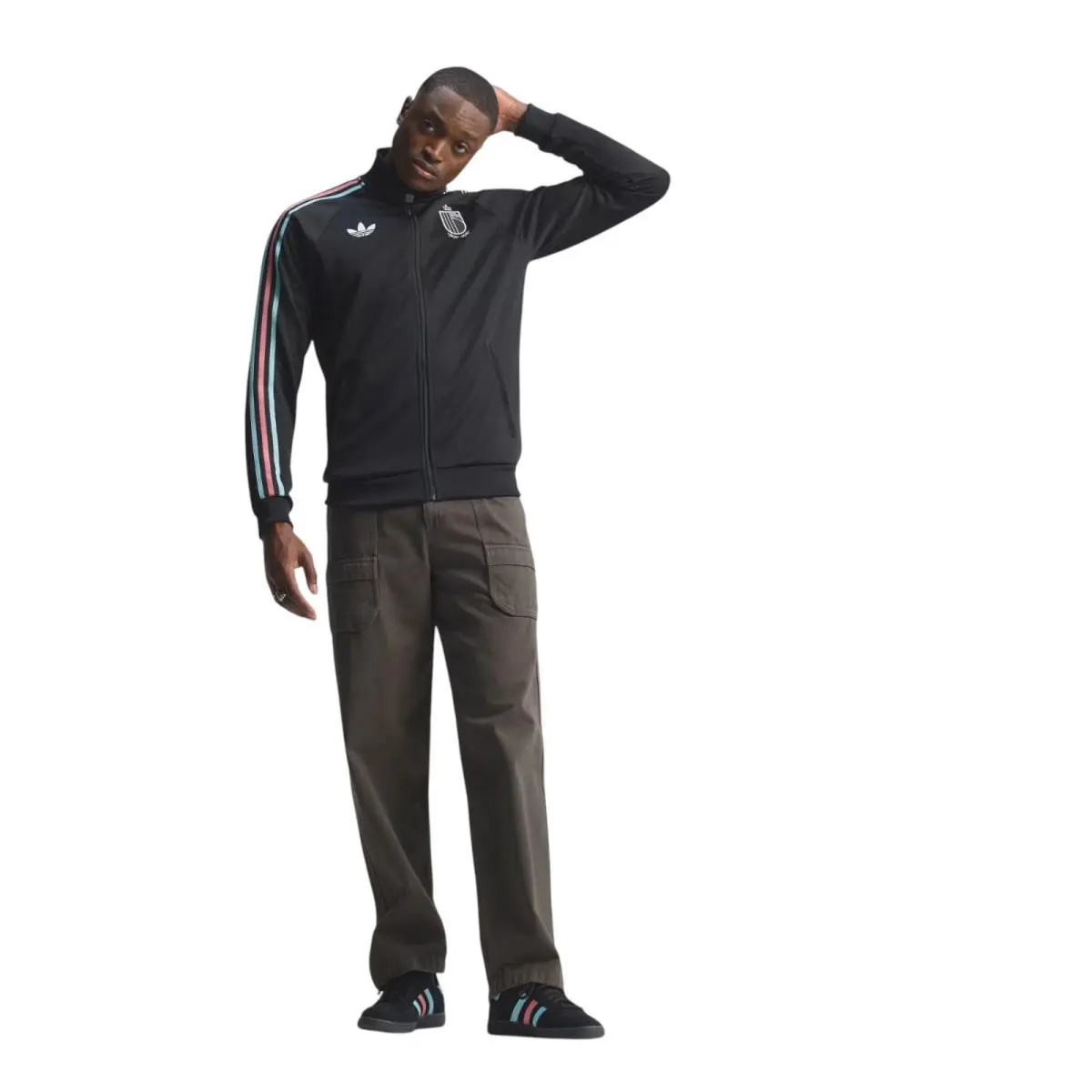 Adidas clothing - Adidas Originals Belgium Track Top - JZ2206 - Black 1