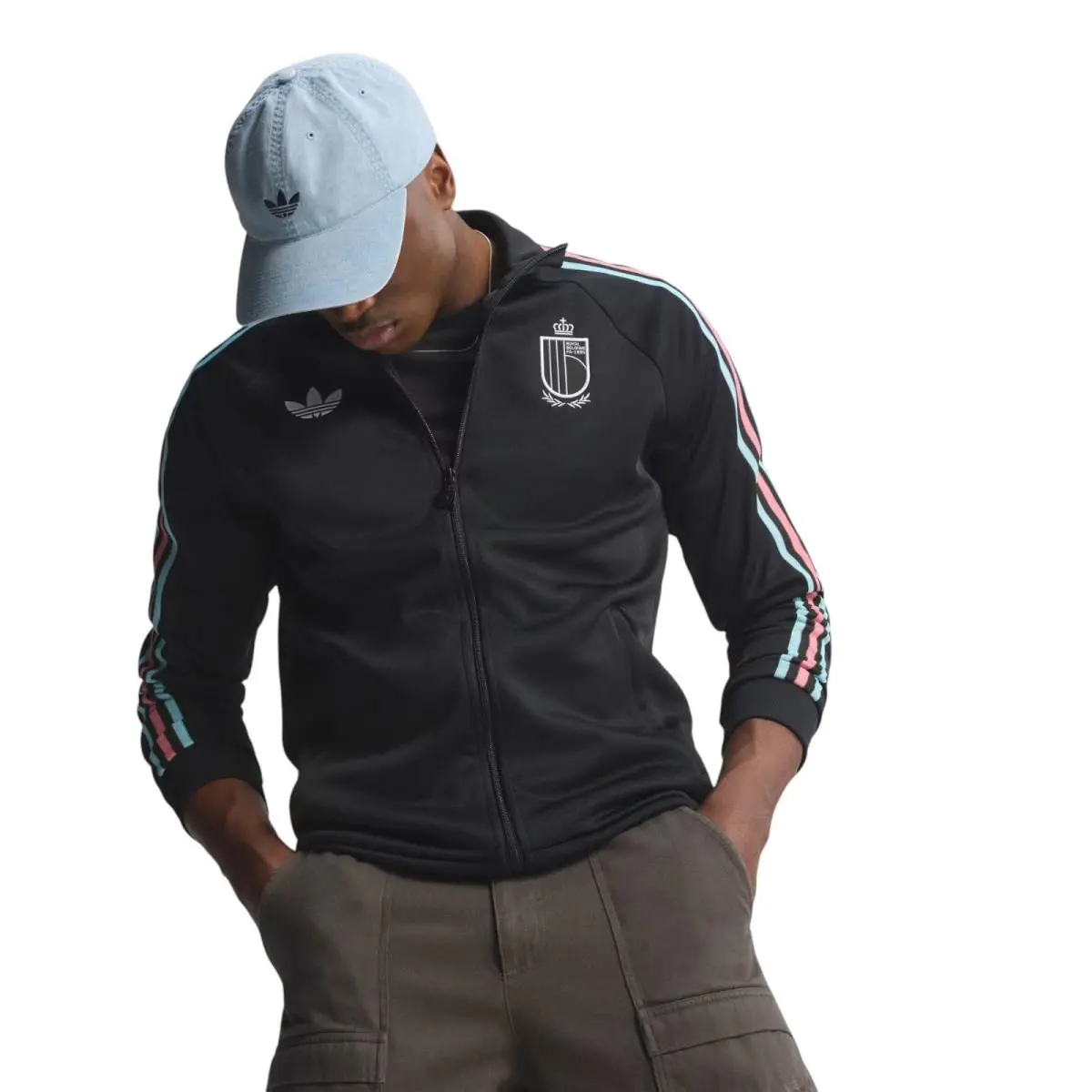 Adidas clothing - Adidas Originals Belgium Track Top - JZ2206 - Black 11