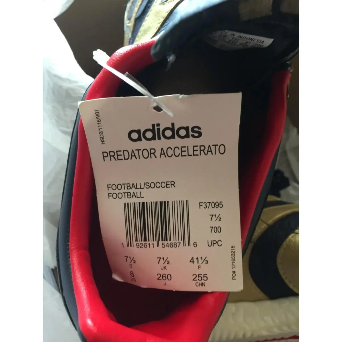Adidas shoes - adidas Predator Accelerator - Predator Accelerator - F37095 - Gold 7