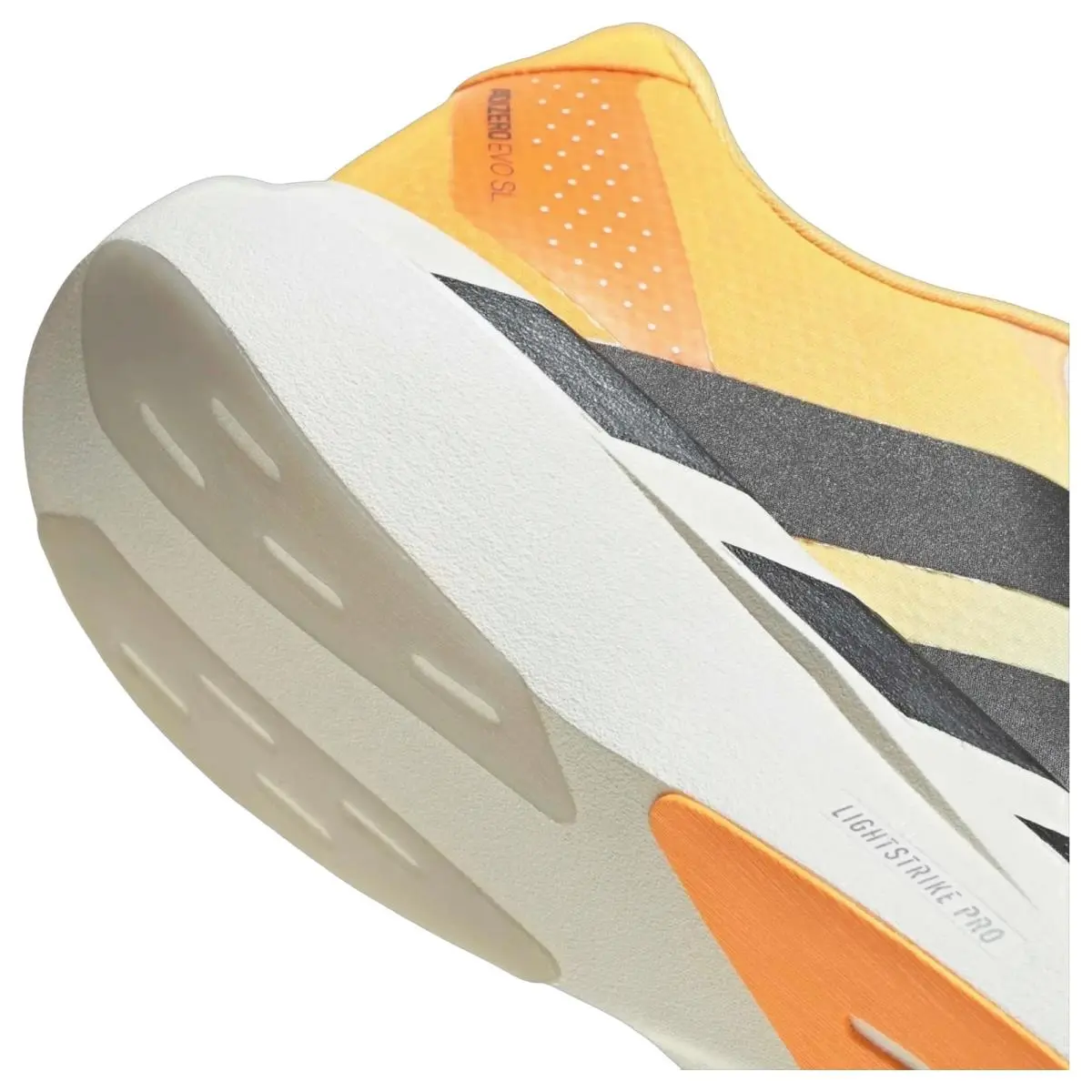 Adidas shoes - Adizero Evo Sl Woven - Adizero Evo Woven - KJ2521 - Crystal White/Lucid Tangerine/Iron Metallic 6