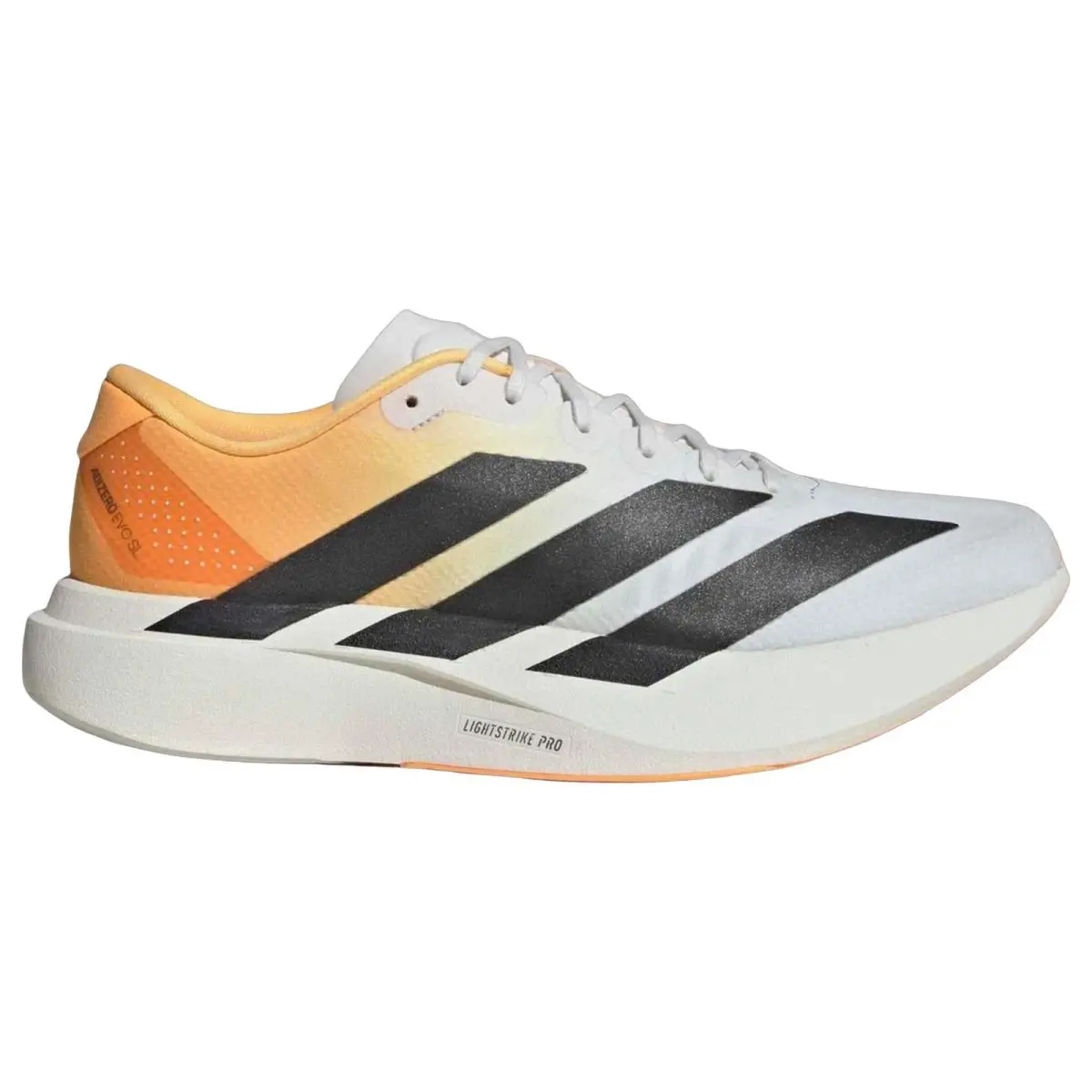 Adidas shoes - Adizero Evo Sl Woven - Adizero Evo Woven - KJ2521 - Crystal White/Lucid Tangerine/Iron Metallic 8