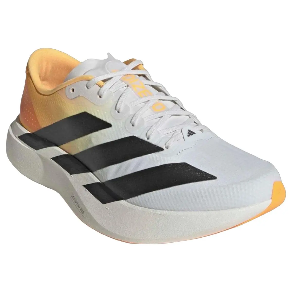 Adidas shoes - Adizero Evo Sl Woven - Adizero Evo Woven - KJ2521 - Crystal White/Lucid Tangerine/Iron Metallic 12