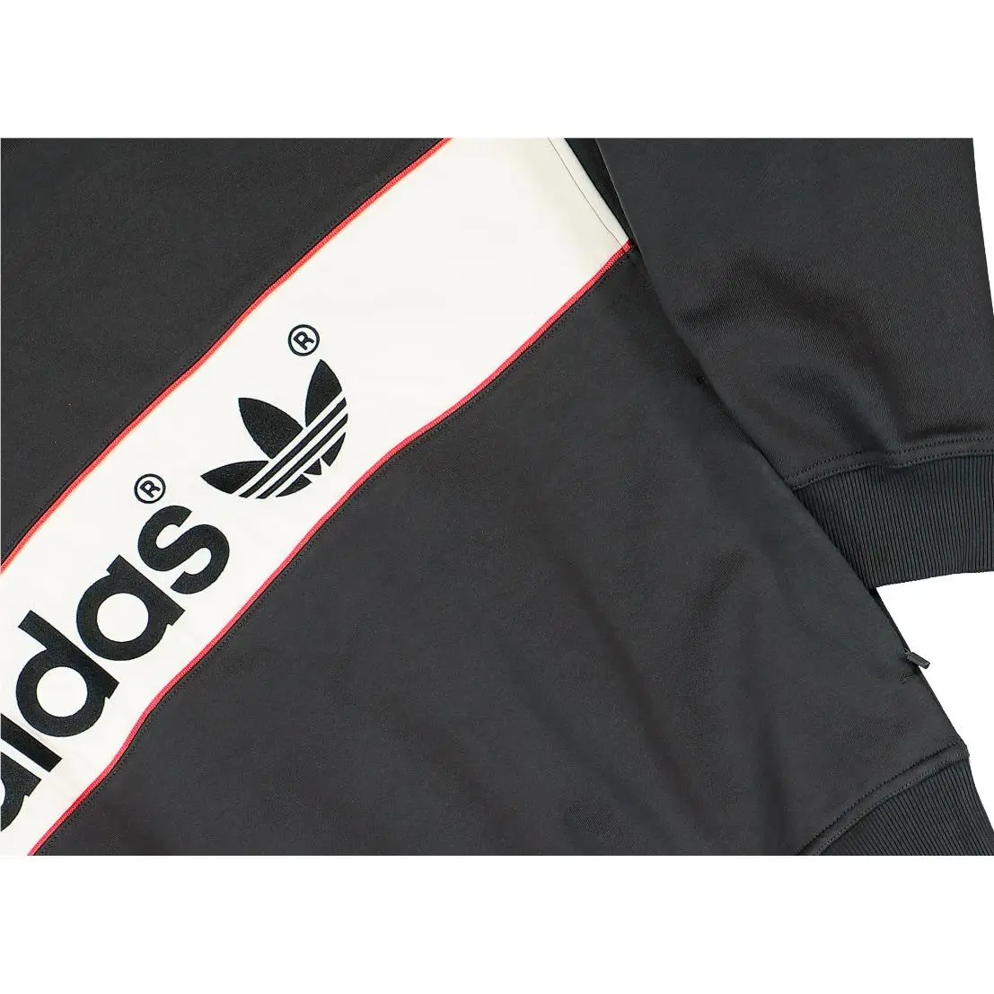 Adidas clothing - Utility Black / Off White / Scarlet Red Piping 6