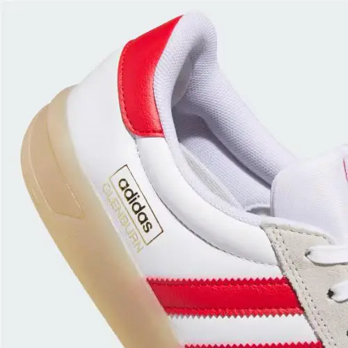 Adidas shoes - Cloud White / Better Scarlet / Gum 8