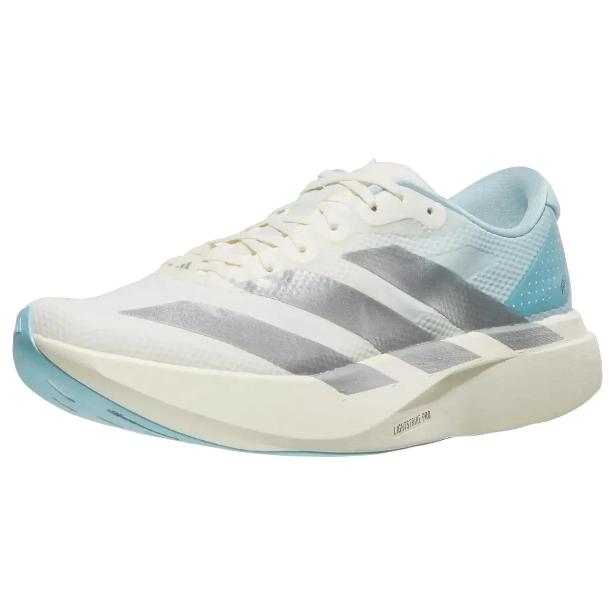 Adidas shoes - Adizero Evo Sl Woven - Adizero Evo Woven - KJ2550 - Off White/Silver Metallic/Icey Blue 6