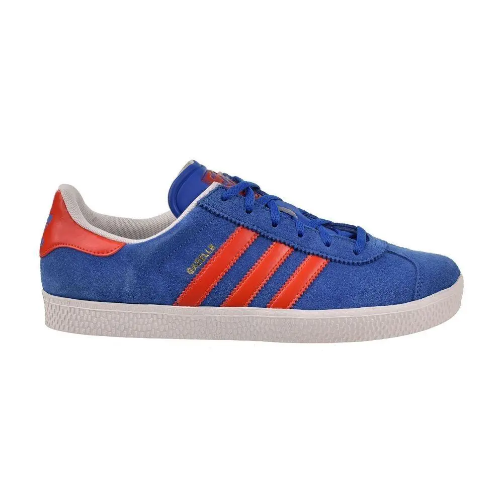 Gazelle 2 J Suede Big Kids` Shoes Blue-red g95464 by Adidas