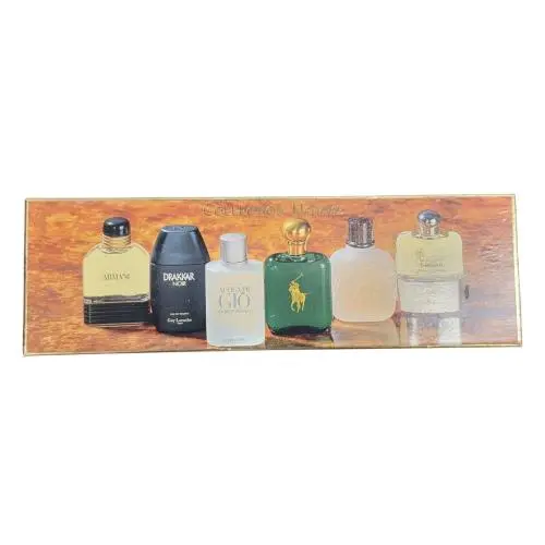 Ralph Lauren Vintage Men`s Prestige Collection 6pc Mini Set Armani Polo Drakkar Acqua