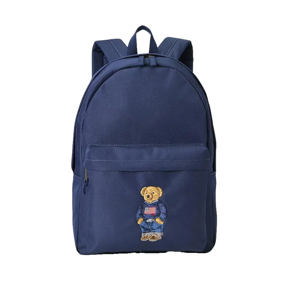Polo Ralph Lauren Iconic Bear Backpack Laptop Bag Navy