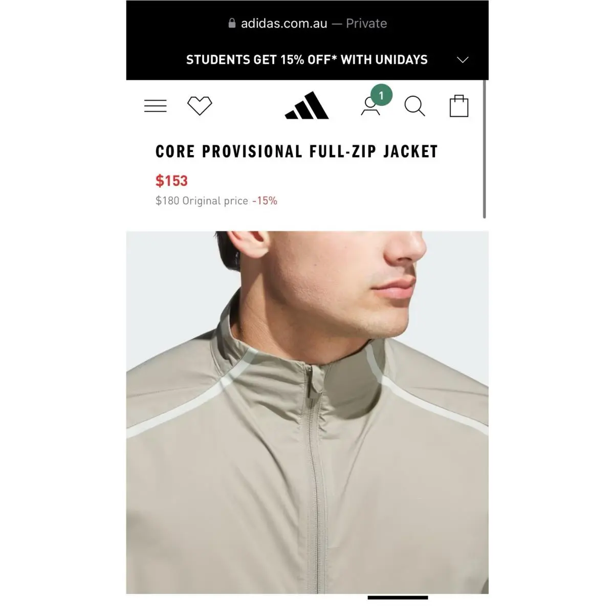 Adidas clothing - Adidas Provisional FZ Golf - Provisional Golf - JX9370 - Silver Pebble - JX9370 46