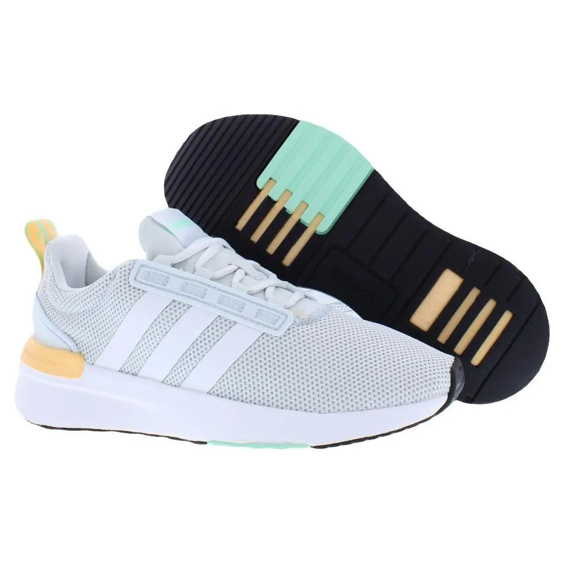 Adidas shoes - Blue Tint/Cloud White/Pulse Amber, Main: White 3