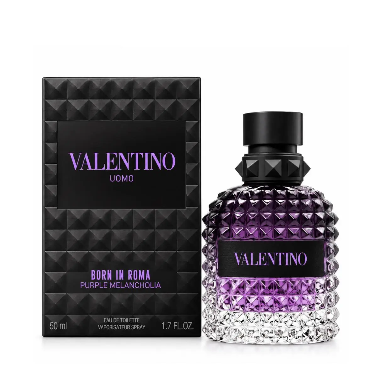 Uomo Born in Roma Purple Melancholia Men`s Edt 1.7 FL OZ 50 ML by Valentino