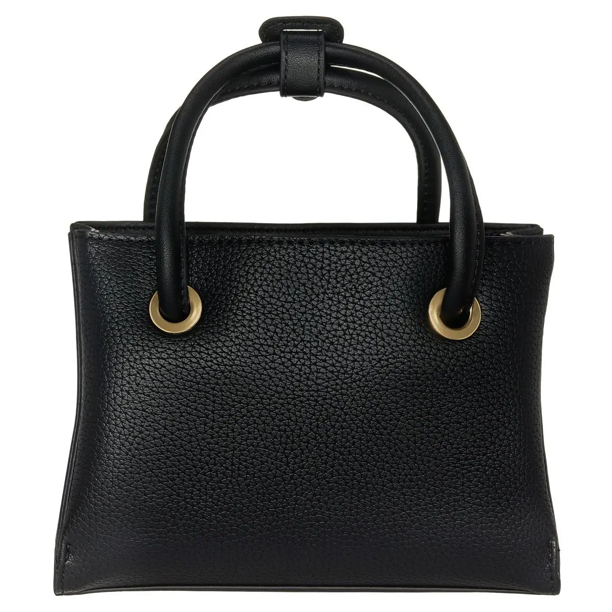 Alexia Shopping Top-handle Tote with Metal Logo Womens Bag In Black by Valentino