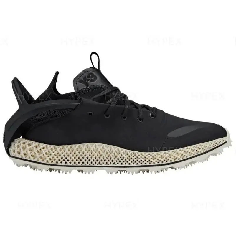 Adidas Mens Size 7 - Y-3 Runner 4D Exo Low Top Primeknit Black/white Sneakers HQ5972