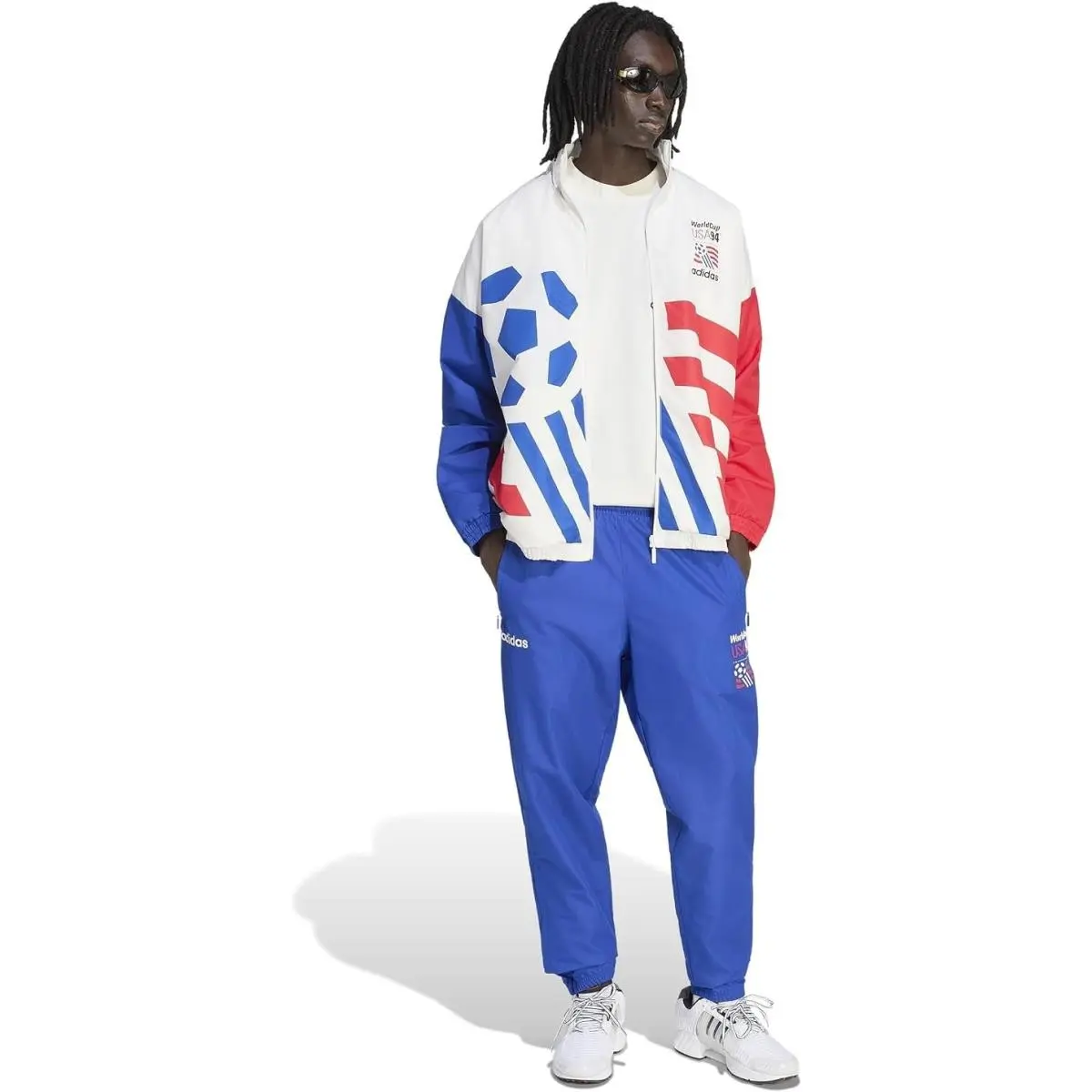 Adidas clothing - adidas Originals Graphic Woven Track Top - KC5442 - White 3