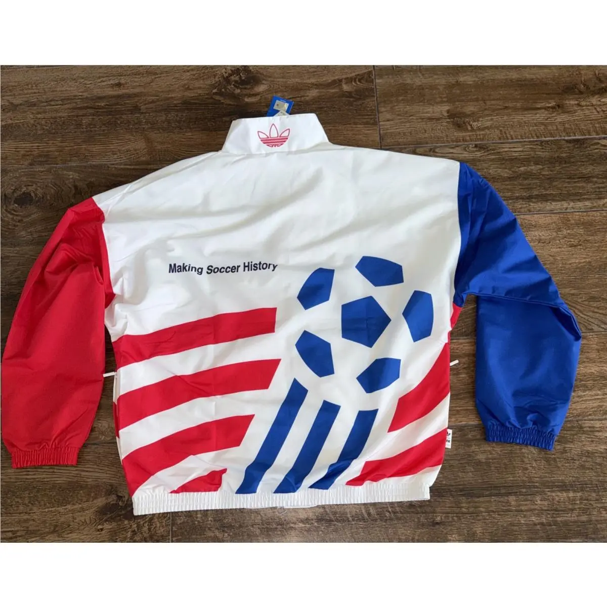Adidas clothing - adidas Originals Graphic Woven Track Top - KC5442 - White 12