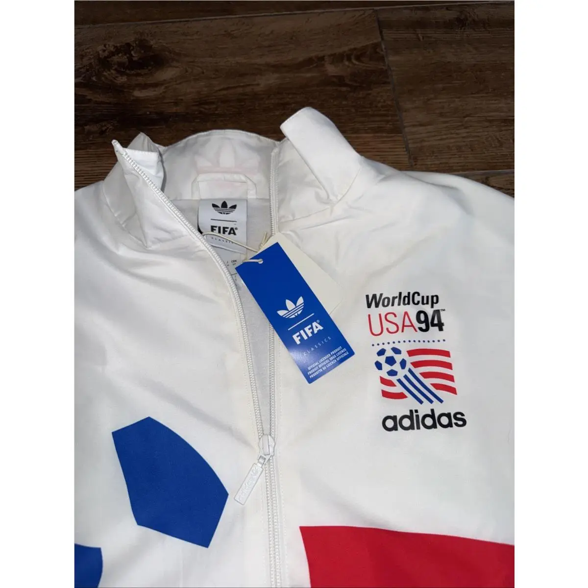 Adidas clothing - adidas Originals Graphic Woven Track Top - KC5442 - White 6