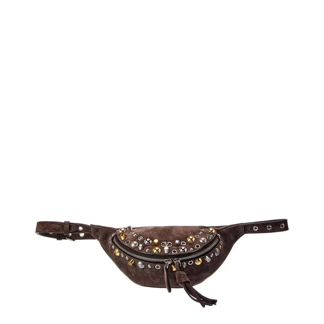Vlogo Suede Belt Bag Men`s by Valentino