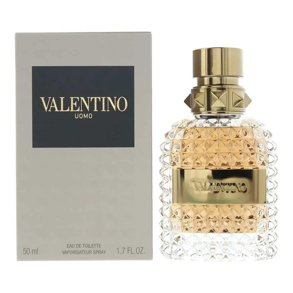 Uomo Eau De Toilette Spray For Men 1.7 Fl Oz Pack of 1 White by Valentino