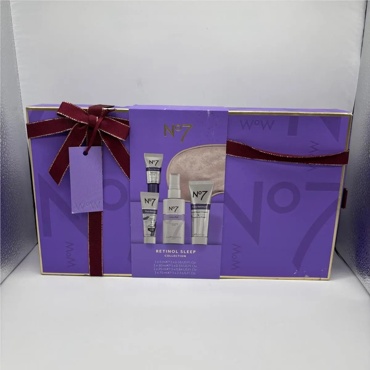 NO7 Retinol Sleep Collection 4 Piece Anti-aging Skincare Gift Set Purple by No7
