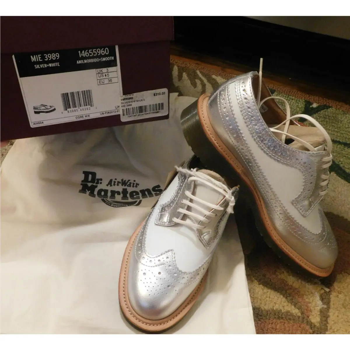 Dr. Martens shoes - Dr Martens CORE MIE 3989 - Metallic silver white (UPC: 883985462922) 0