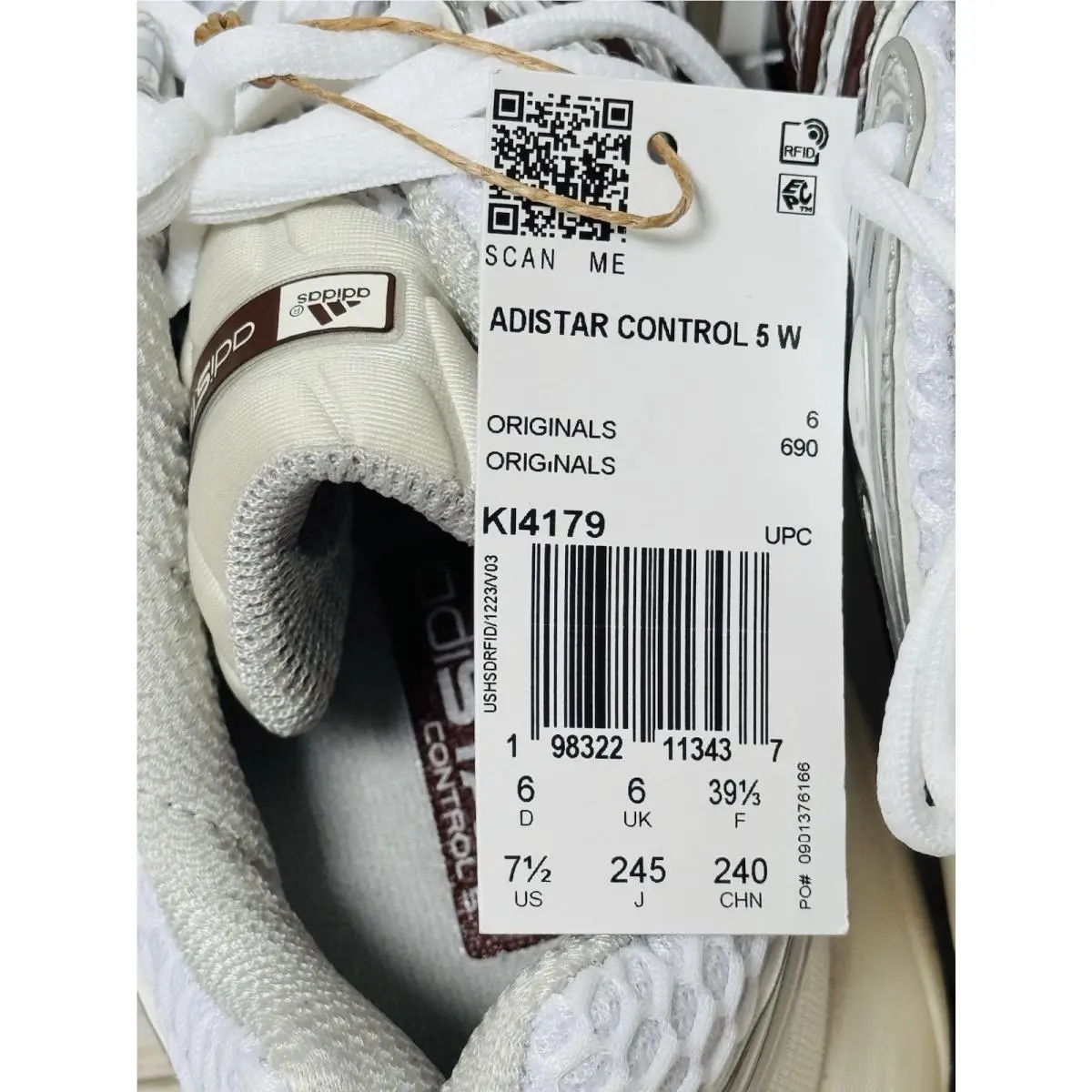 Adidas shoes - adidas ADISTAR CONTROL - ADISTAR CONTROL - KI4179 - Ftwr White/Preloved Brown/Grey 9