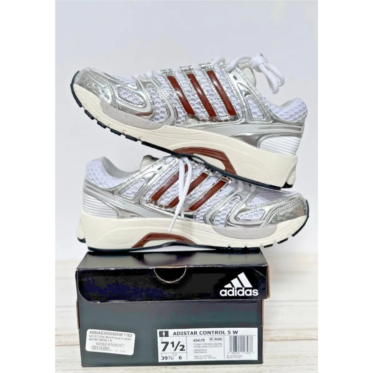 Adidas shoes - adidas ADISTAR CONTROL - ADISTAR CONTROL - KI4179 - Ftwr White/Preloved Brown/Grey 2