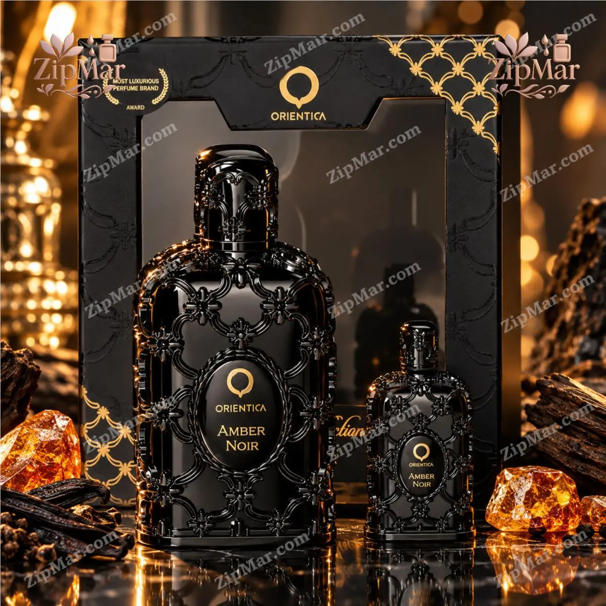 Orientica Amber Noir Eau De Parfum Edp Gift Set 30 mL + 7.5 mL Duo Perfume Set