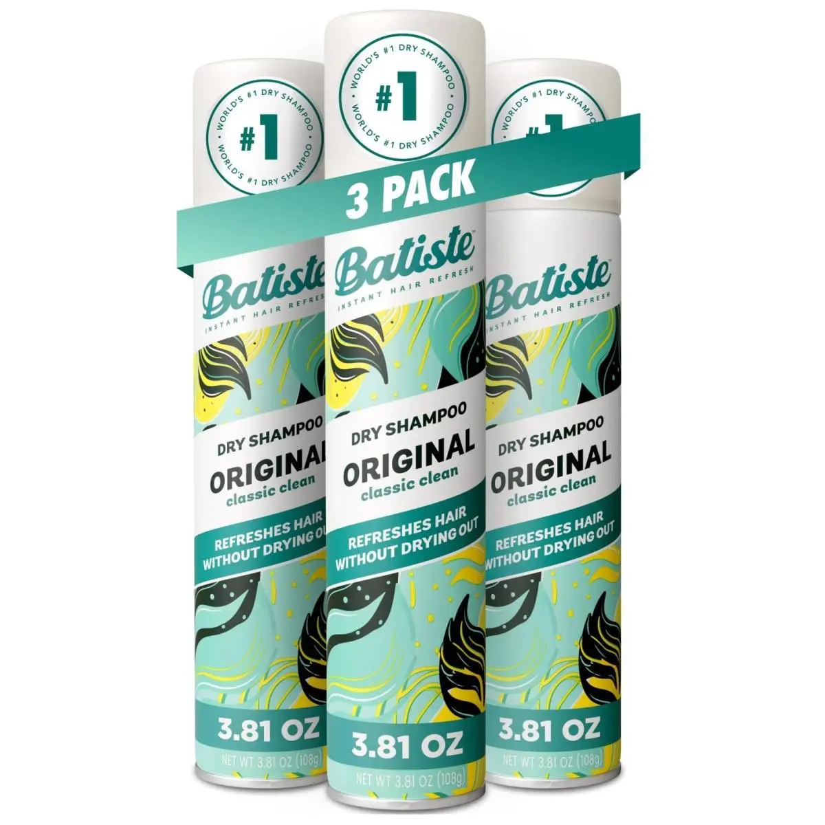 Dry Shampoo Waterless Shampoo 3.81oz Pack of 3 by Batiste