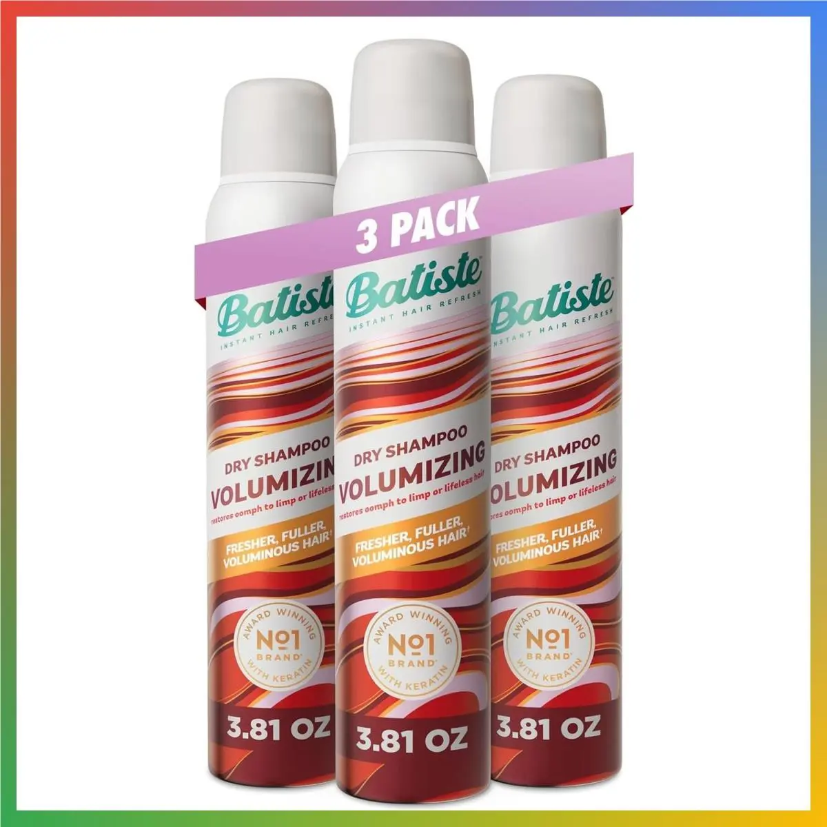 Dry Shampoo Volumizing Hair Refresher 3.81oz 3 Pack Absorbs Oil by Batiste