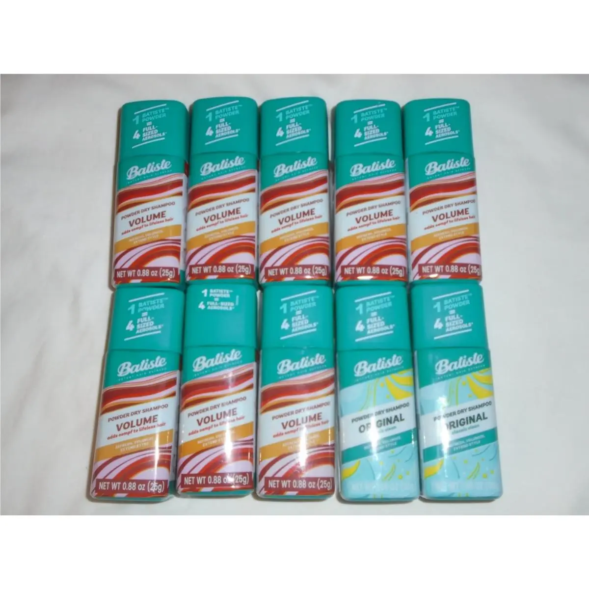 Set of 10  Powder Dry Shampoo 8 Volume 2 0.88 oz Travel Sized by Batiste