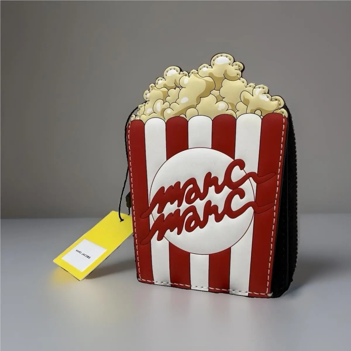 Popcorn Slim Compact Leather Zip Around Wallet-multi by Marc Jacobs