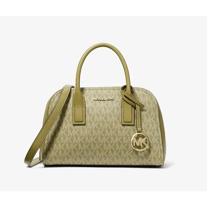 Ashton Small Signature Logo MK Messenger Bag Oregano by Michael Kors