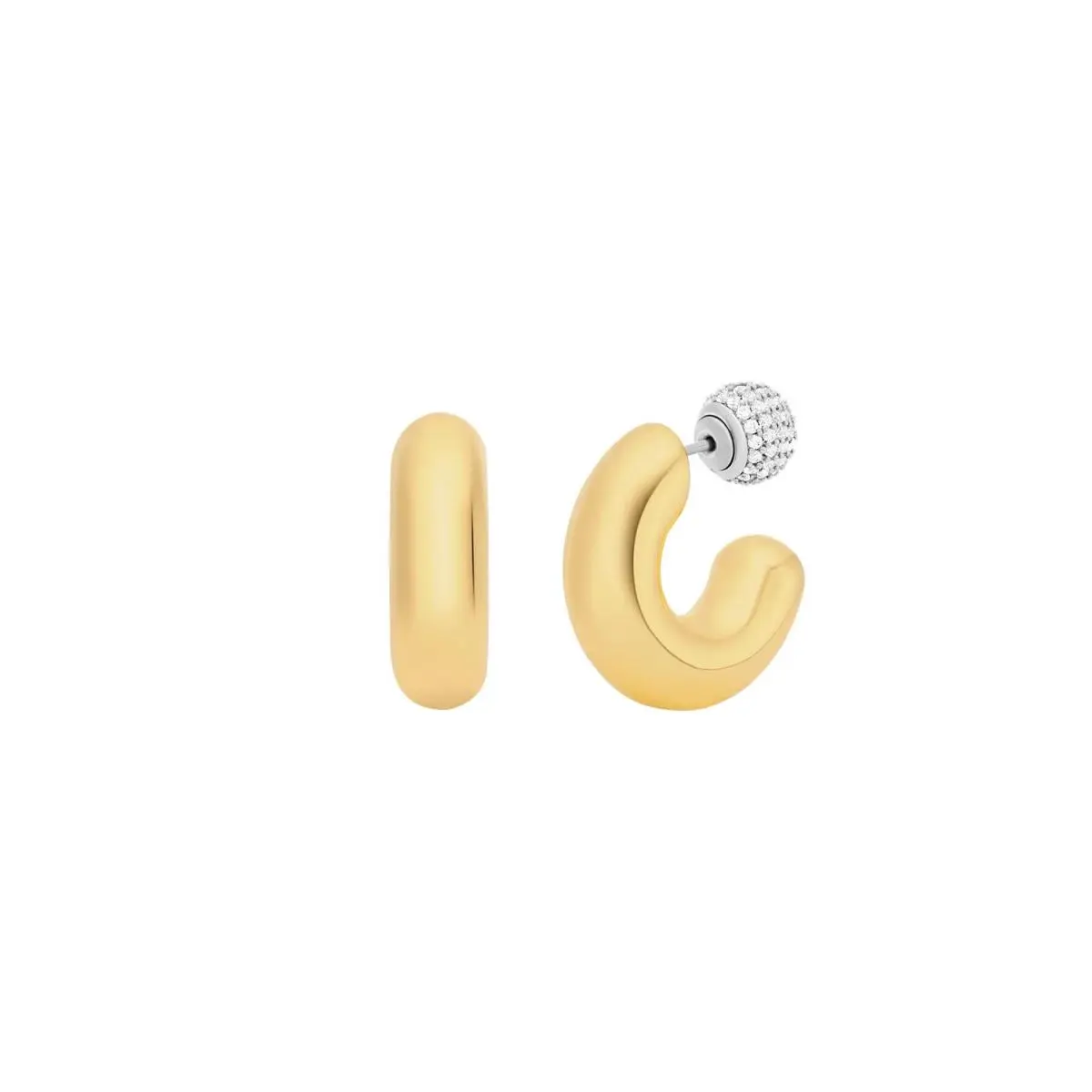 2-in-1 Pave Convertible Hoop Earrings MKJ8510931 by Michael Kors