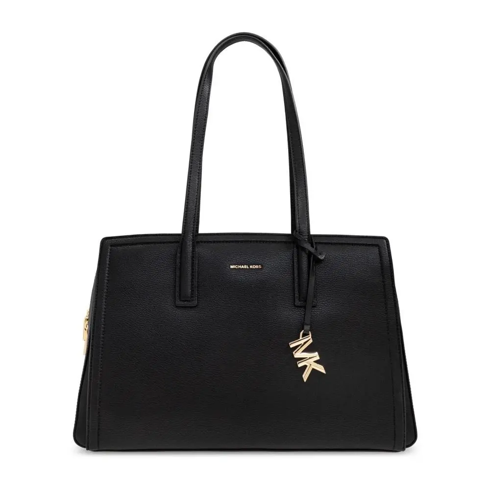Laila Medium Leather Tote Bag by Michael Kors