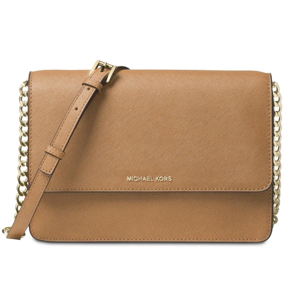Gusset Crossbody Acorn Gold Hardware Large Leather by Michael Kors